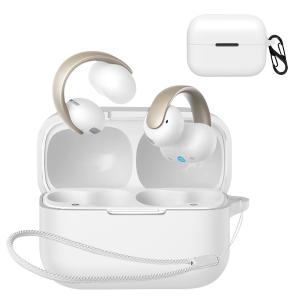 For Anker Soundcore AeroClip ケース [HVUYAL] 紛失防止用のフックを搭載した 軽量 キズ防止 防塵 傷つきにくい