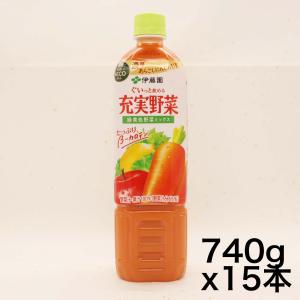 伊藤園 充実野菜 緑黄色野菜ミックス 740g×15本 エコボトル｜noon-store