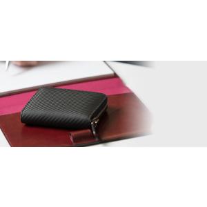 ミニ財布 メンズ 財布 カーボンレザー コイン...の詳細画像3