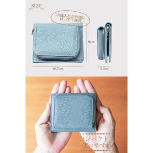 二つ折り ミニ財布 レディース コンパクト G...の詳細画像2