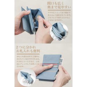 二つ折り ミニ財布 レディース コンパクト G...の詳細画像3