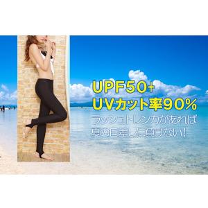 ラッシュガード レギンス トレンカ 足 レディ...の詳細画像2