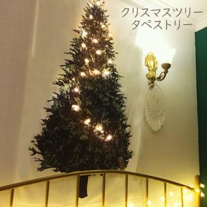 壁掛け クリスマスツリー タペストリー LED付 150×100cm クリスマス ツリータペストリー デコ 北欧 簡単 飾り おしゃれ｜nopnop