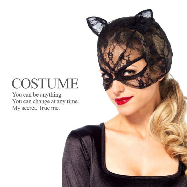 在庫処分 レースのキャットマスク コスプレ キャットマスク マスク 猫 キャット マスカレード 覆面...