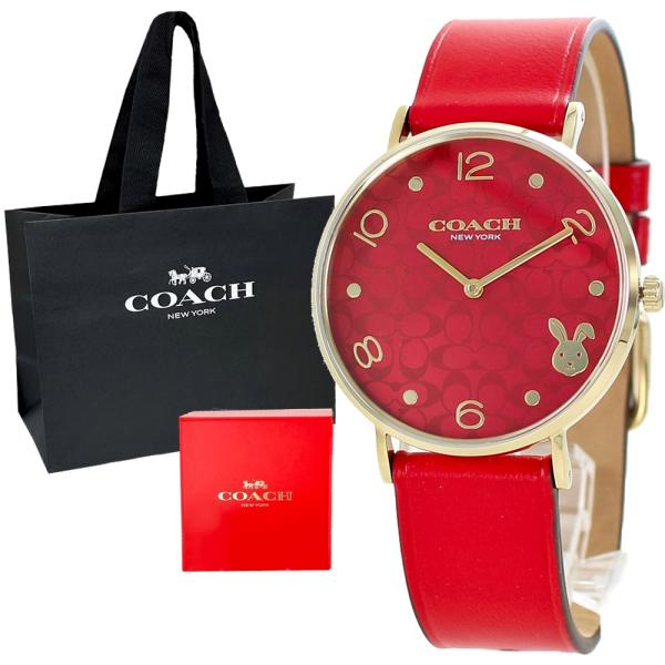 ショッパー付き コーチ 腕時計 手表 レディース 干支 うさぎ 卯年 還暦祝い 誕生日 クリスマスプ...