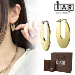 UNOAERRE（ウノアエレ） 18金 ピアス K18 18K フープピアス レディース
