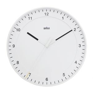 BRAUN ブラウン 壁掛け 掛け時計 アナログ ウォールクロック ホワイト BC17W 並行輸入品：日本語説明書なし 成人 卒業 入学