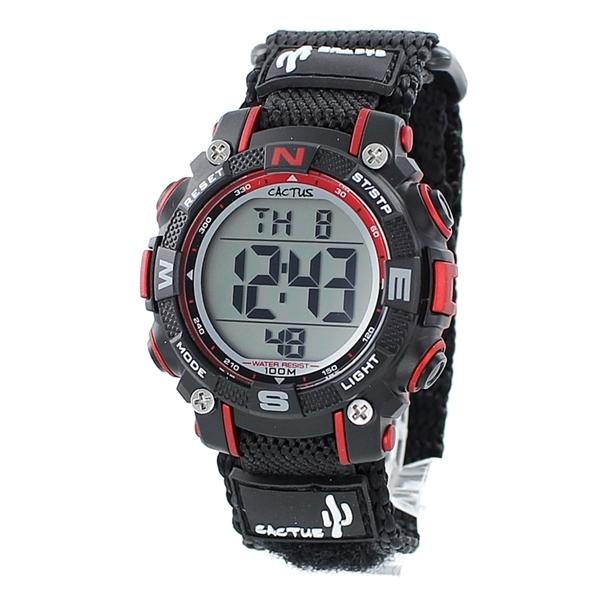 おしゃれ 見やすい デジタル 男の子 キッズ ウォッチ 防水 こども 小学生 腕時計 手表 カクタス...