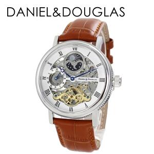 ダニエルアンドダグラス 腕時計 メンズ 自動巻き 機械式 革ベルト