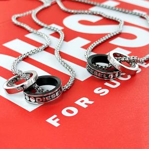 DIESEL（ディーゼル） ラッピング済 ギフトセット ペアネックレス