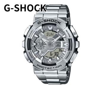 カシオ G-SHOCK 腕時計 メンズ 防水 メタルカバーモデル シルバー 耐衝撃 ギフト 爆買 成人 卒業 入学