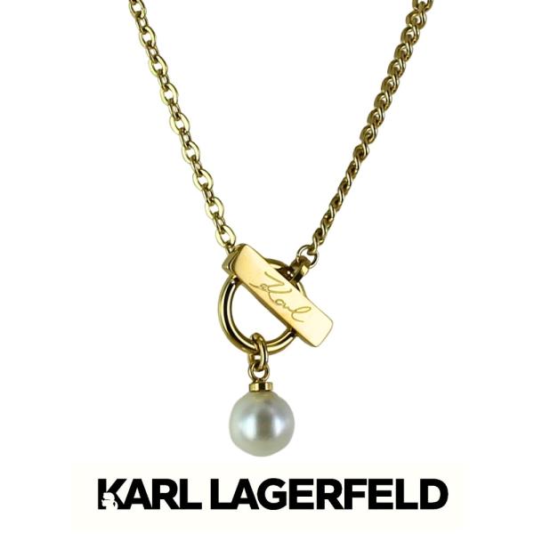 カールラガーフェルド 正規品 ネックレス パール チェーン ゴールド レディース アクセサリー 成人...
