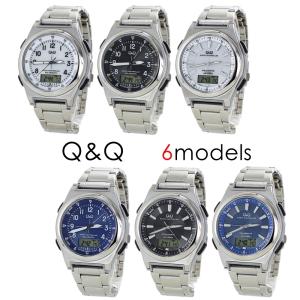 電波ソーラー 腕時計 メンズ レディース シチズン Q&amp;Q アナデジ エコマーク 国内正規品 誕生日プレゼント