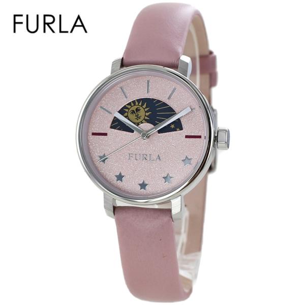 フルラ レディース 腕時計 くすみピンク プレゼント かわいい 太陽 月 星 2024 プレゼント ...