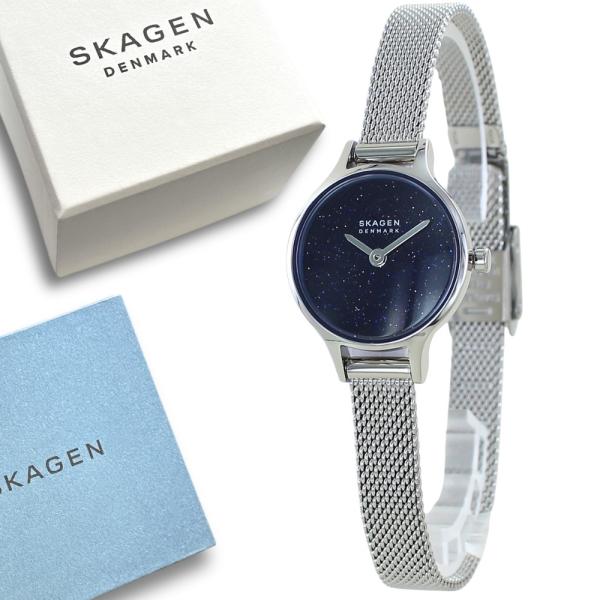 スカーゲン SKAGEN レディース腕時計 ブルー 小さめ 華奢 プレゼント ギフト 爆買 成人 卒...