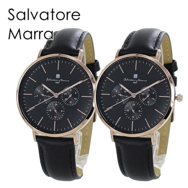 ペアウォッチ サルバトーレマーラ 腕時計 手表 メンズ レディース 時計 日付 カレンダー 国内正規...