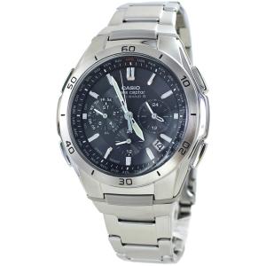 【稼動/電波ソーラー】カシオ ウェーブセプター 腕時計 メンズ シルバー カシオ ウェーブ セプター 電波ソーラー腕時計 手表 メンズ 父の日