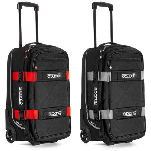 SPARCO スパルコ TRAVELトラベルバッグ ブラックレッド ブラックグレー