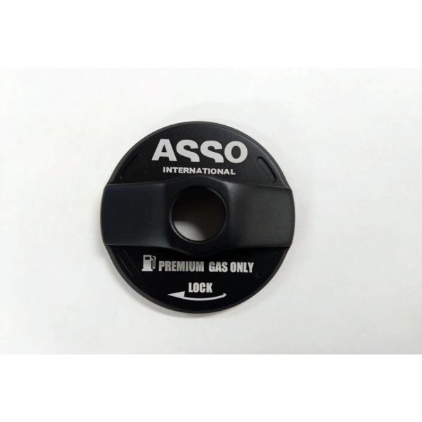 ASSPIDE アルミフューエルキャップカバー 黒   FIAT500/ABARTH500・595・...