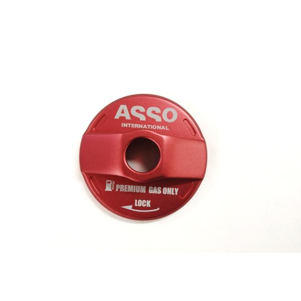 ASSPIDE アルミフューエルキャップカバー 赤  FIAT500/ABARTH500・595・6...