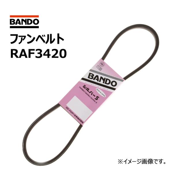 ファンベルトRAF3420 バンドー化学 シルバーSベルト BANDO 駆動パーツ ベルト クラッチ...