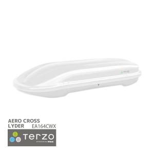 Terzo テルッツォ by PIAA ルーフボックス 270L エアロクロスライダー ホワイト 左開き エアロバー&スクエアバー対応モデル セーフティロック付