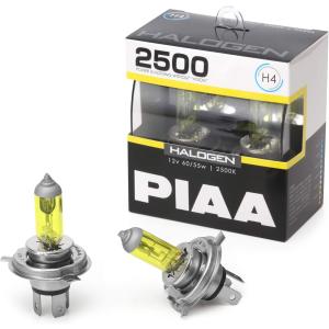 PIAA ヘッドライト・フォグランプ用 ハロゲン 2500K 車検対応 H4 2個入 HS504 ピア