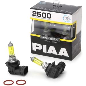 PIAA ヘッドライト・フォグランプ用 ハロゲン 2500K 車検対応 HB3/HB4 2個入 HS50B ピア｜norauto