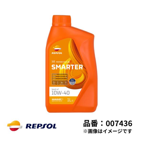 レプソル 2輪用 モーターオイル SMARTER スポーツ4T 10W-40 部分合成 1L SL ...