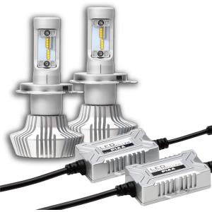 PIAA ヘッドライト/フォグランプ用 LED 6000K コントローラー別体 12V 20W Hi4000/Lo3200lm H4 3年保証 車検対応 ハイブリット車 電気自動車 2個入 ピア LEH150｜norauto