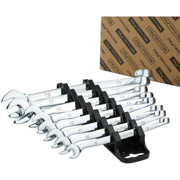 SAEコンビネーションレンチセット 8本セット マイケルプロ 工具 整備用品 メンテナンス 修理 D...