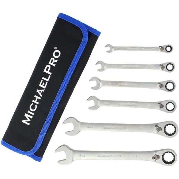 リバーシブルラチェットコンビネーションレンチセット 7本セット MP001238 マイケルプロ 工具...