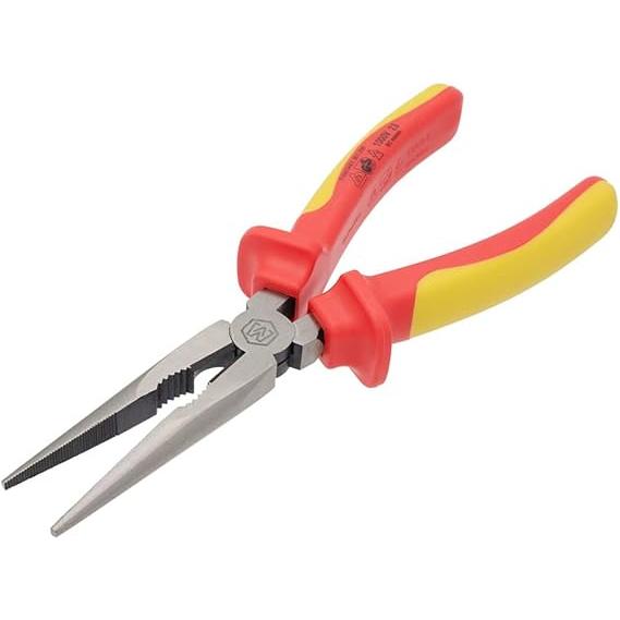 8インチ 絶縁ラジオペンチ ロングニードルノーズプライヤー 1000V VDE認証 顎硬度HRC58...