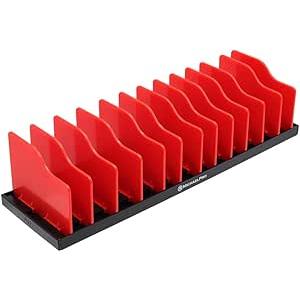 アジャスタブル工具ラック  調節可能な仕切り ペンチオーガナイザー 12本収納 プライヤーホルダー ...