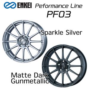 エンケイ ホイール パフォーマンスライン PF03 15インチ 6J ENKEI Peformance Line スパークル シルバー マット ダーク｜Norauto Yahoo!ショッピング店