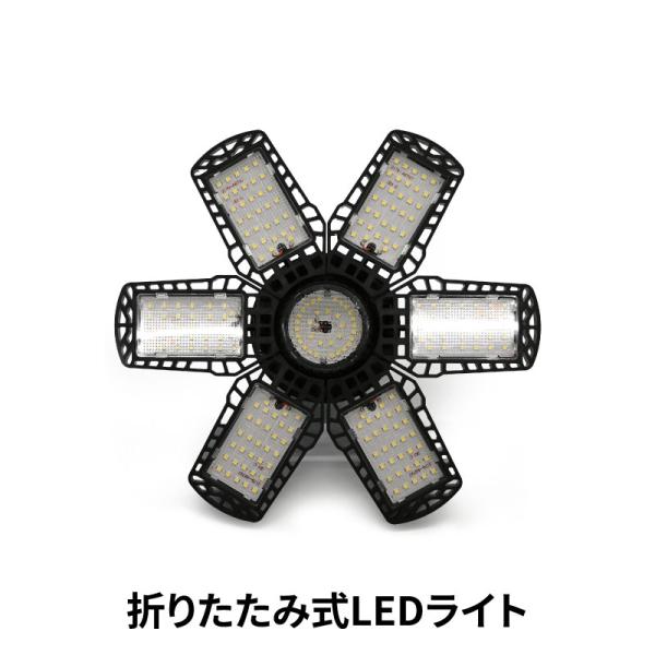 折りたたみ式LEDライト RXC07-80 角度調整可能 8000lm 口金サイズ E-26 簡単装...