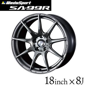 ウェッズスポーツ SA-75R 18インチ 8J インセット42 5穴 PCD 114.3