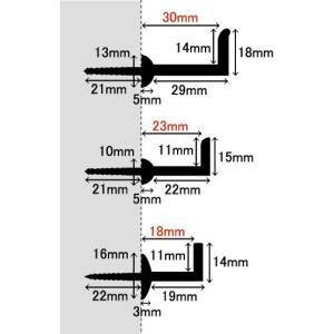 折れ釘 のれん棒受けの詳細画像1