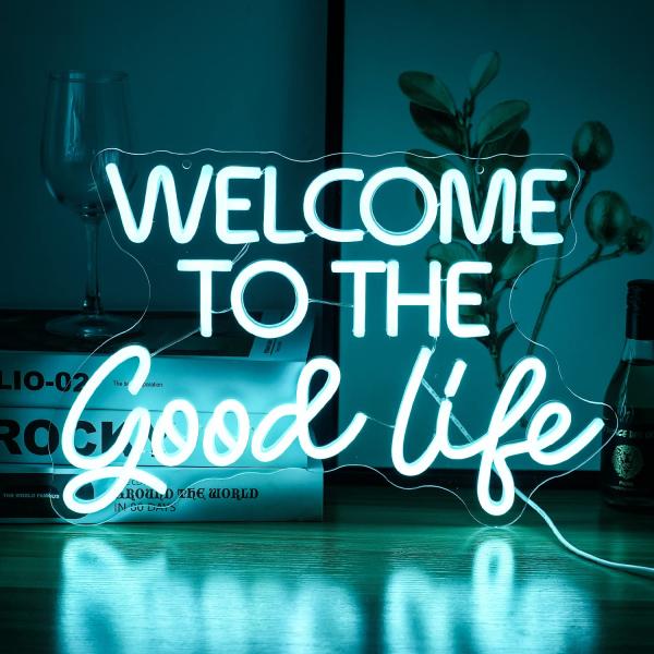 Welcome To The Good Lifeネオンサイン ledネオン看板 ネオン管インテリア ...