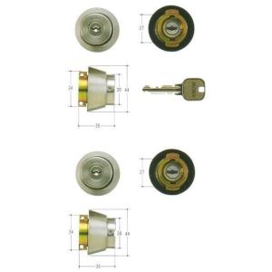 美和ロック MIWA U9シリンダー LA(DA)タイプ + BH(DZ)タイプ 2個同一