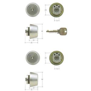美和ロック MIWA U9シリンダー LZ-2タイプ 2個同一セットLZ2 MCY-421