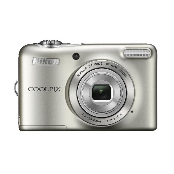 Nikon デジタルカメラ COOLPIX L32 シルバー 光学5倍ズーム 2005万画素 乾電池...