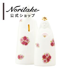 ノリタケ 立雛 (小) 桃の花 (雛人形 コンパクト ギフトボックス入りの商品画像