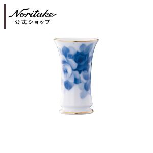 大倉陶園 ブルーローズ(8011) 15cm花生 ( ギフトボックス入り 花瓶 フラワーベース｜noritake-official