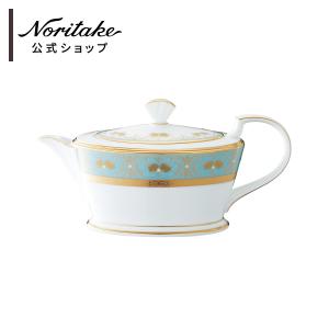 ノリタケ ジョージアンターコイズ 22cmプレート ( デザート皿 パン皿