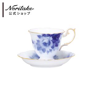 大倉陶園 ブルーローズ(8011) コーヒー碗皿(手描き) ( ギフトボックス入り コーヒーカップ｜noritake-official