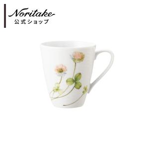NARUMI(ナルミ) マグカップ ミラノ・デュオ 330cc ブルー 梅の花 敬老