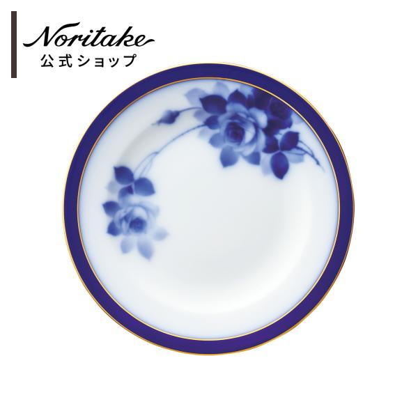 大倉陶園 ブルーローズ(8011R) 20cmデザート皿 ( ギフトボックス入り デザート皿 パン皿...