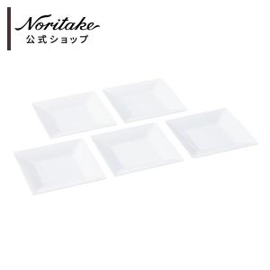 ノリタケ リズモホワイト 15cmスクエアプレート   電子レンジ対応 食洗機対応 ギフトボックス入り ケーキ皿 取り皿 白
