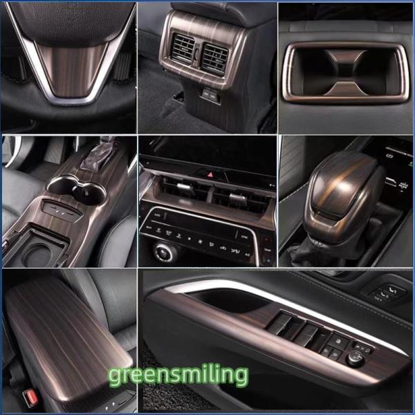 ハリアー80系 インテリアパネル アクセサリー 新型ハリアー 木目調 ステアリングカバー 飾り付け ...